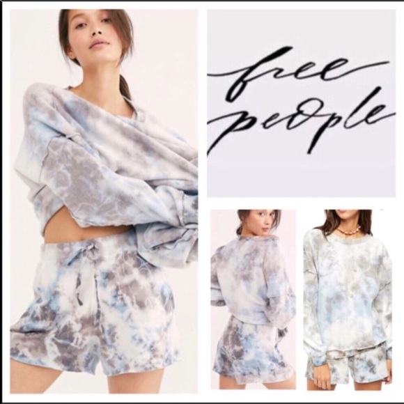 Free People Two-Piece Kelly Washed Short Set. NWT. - Picture 14 of 14